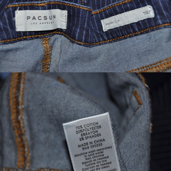 New PACSUN Conductor Stripe Dreamy Jeggings sz 31 - Picture 8 of 8